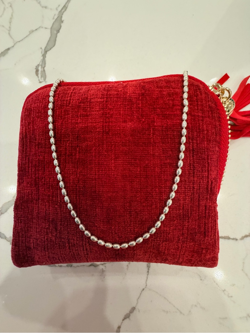 Sterling Silver Charleston Rice bead 16” Necklace